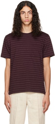 Vince Burgundy Stripe T-Shirt