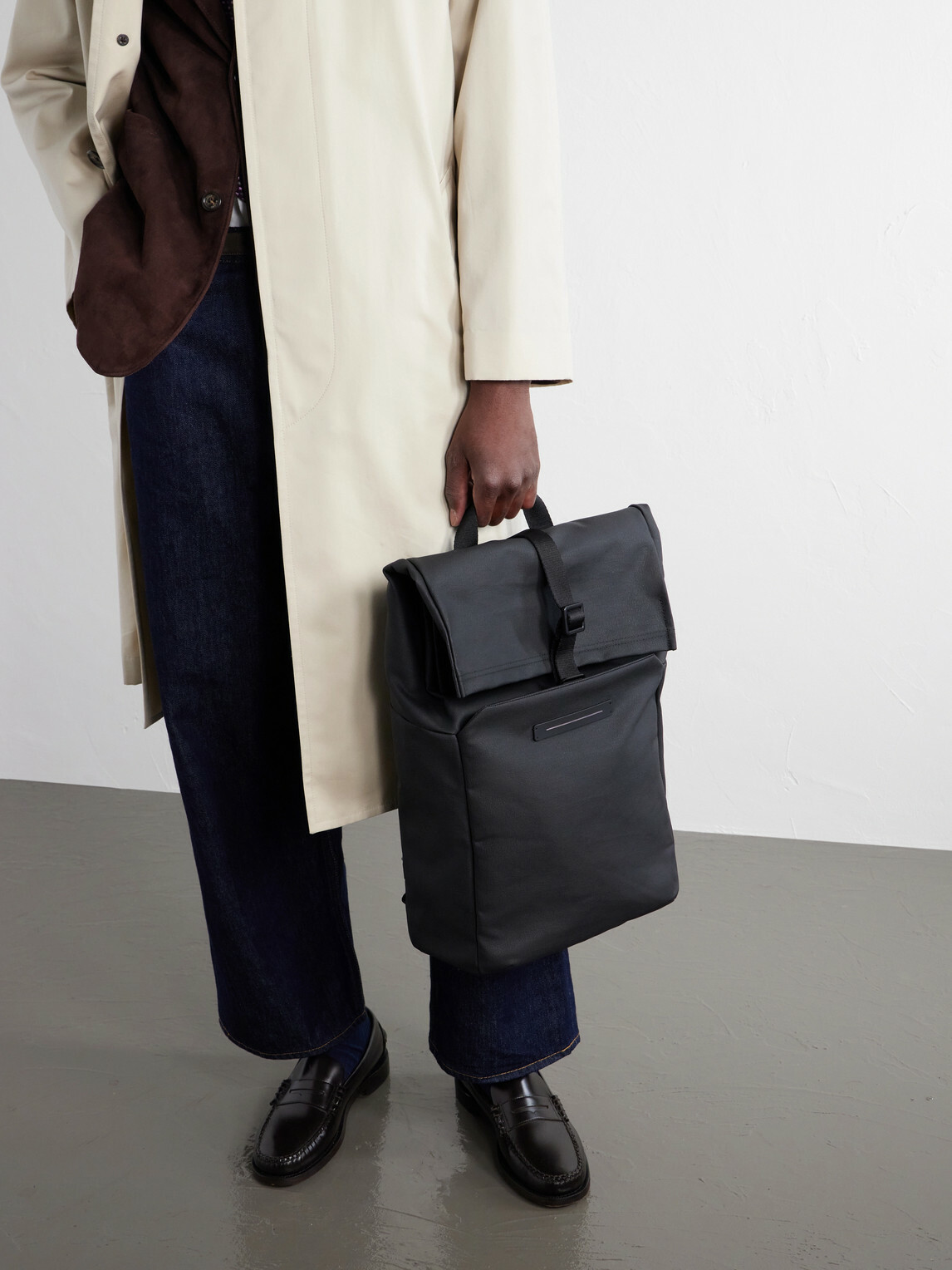 Horizn Studios - SoFo Rolltop X Waxed Cotton-Canvas Backpack