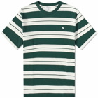 Norse Projects Men's Johannes Varsity Stripe T-Shirt in Varsity Green