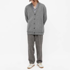 Maison Margiela Men's Insert Cardigan in Medium Grey Melange