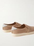 Brunello Cucinelli - Suede Slip-On Sneakers - Brown