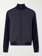 SEASE - Virgin Wool and Shell Bomber Jacket - Blue