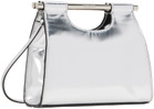 Staud Silver Mini Mar Bag