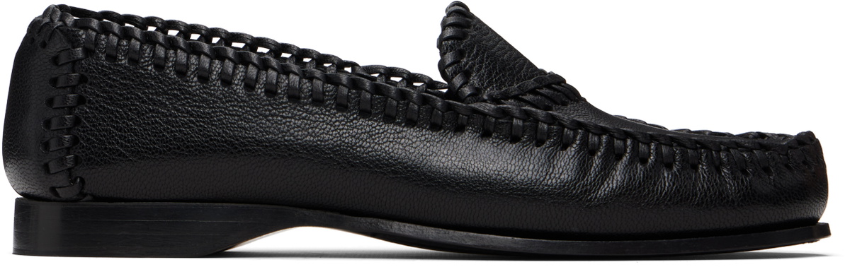 HEREU Black Sastre Supple Shiny Loafers