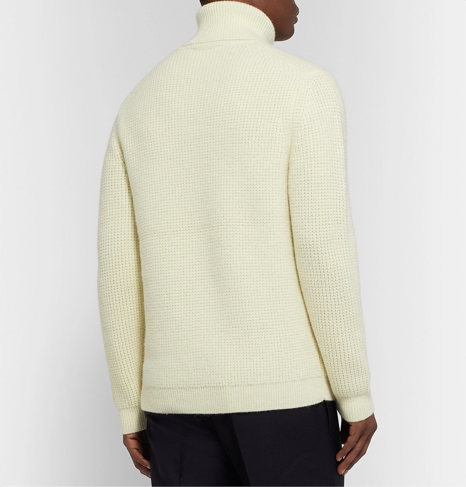 Theory - Textured-Knit Wool and Alpaca-Blend Rollneck Sweater - Ivory ...