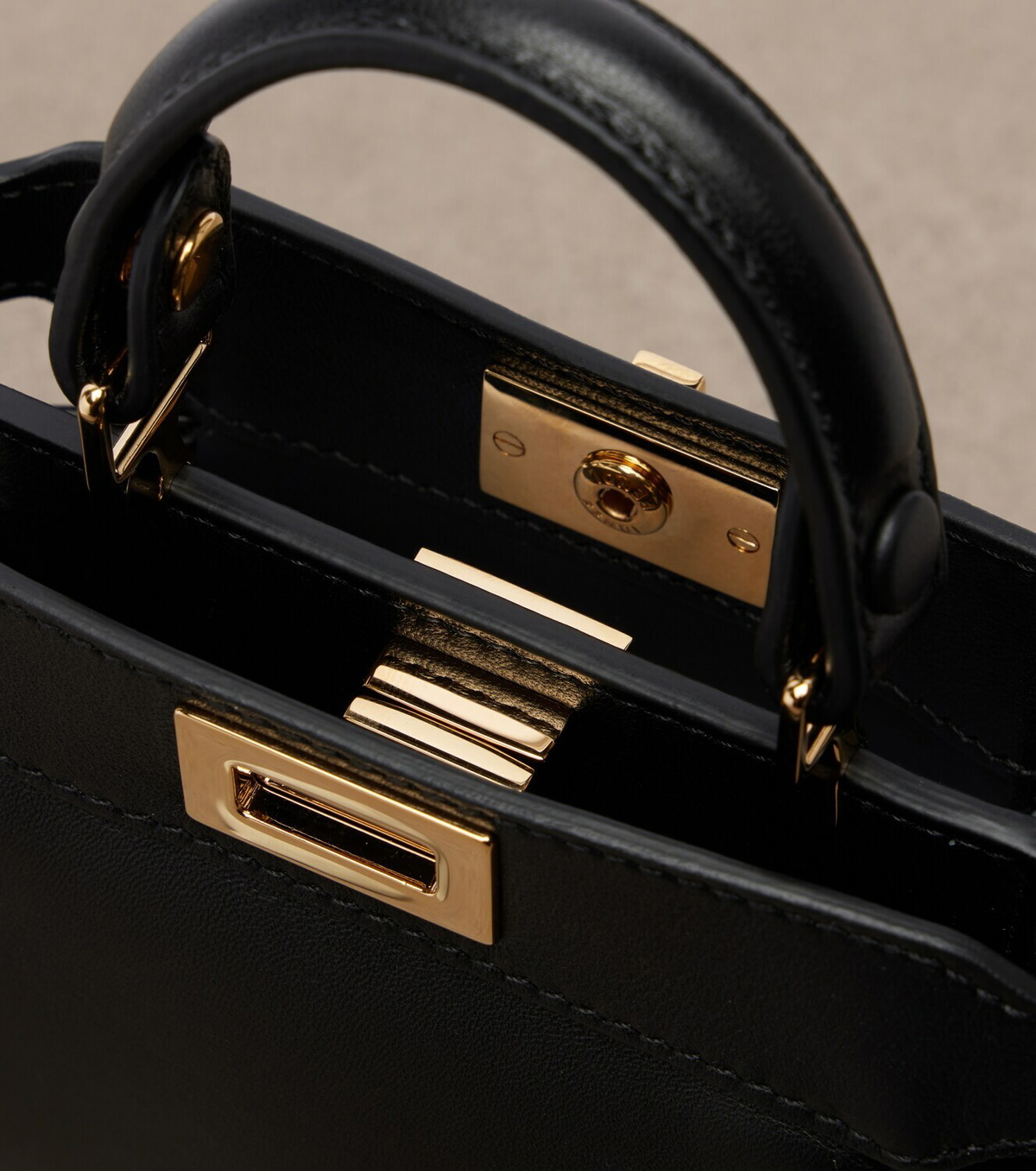 Fendi Peekaboo® Mini leather top-handle bag