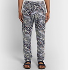 Isabel Marant - Petros Slim-Fit Printed Cotton Drawstring Trousers - Blue