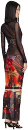 Jean Paul Gaultier Red 'The Pigalle' Maxi Dress