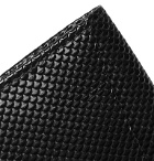 William & Son - Snake-Effect Leather Cardholder - Black