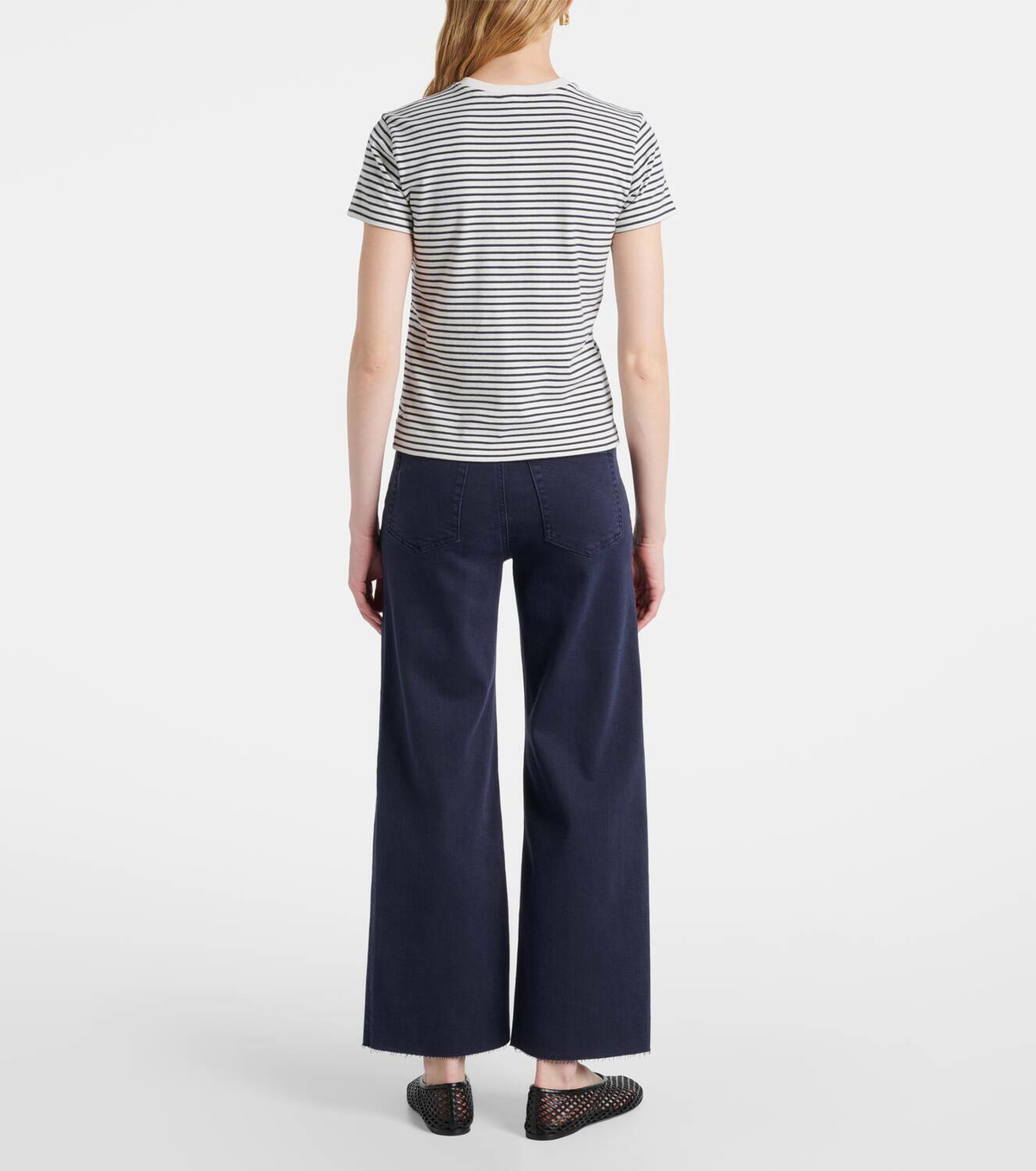 Frame Striped cotton T-shirt