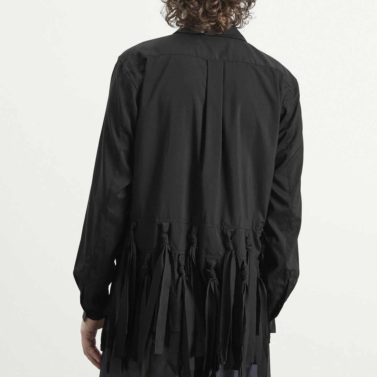 Comme des Garçons Men's Fringed Jacket in Black