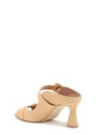 Malone Souliers Kimberly 70 Double-strap Raffia Sandals Beige