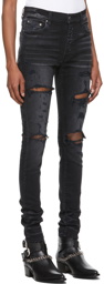 AMIRI Black Thrasher Plus Jeans