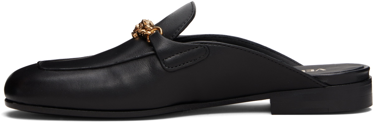 Versace Black Medusa Leather Loafers