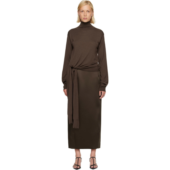 Photo: Róhe Brown 4-Sleeved Knitted Turtleneck