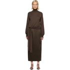 Róhe Brown 4-Sleeved Knitted Turtleneck
