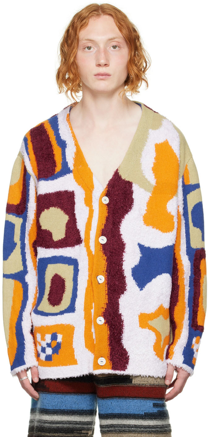 Jacquard Cashmere Sweater in Multicoloured - The Elder Statesman