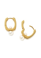 Missoma Button Pearl 18kt Gold-plated Stud Earrings - One Size