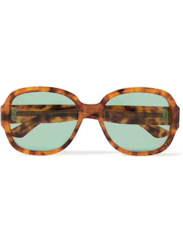 Photo: GUCCI - Round-Frame Tortoiseshell Acetate Sunglasses