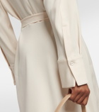 Vince Belted midi shirt dress