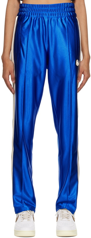 Photo: Moncler Genius 8 Moncler Palm Angels Blue Track Pants