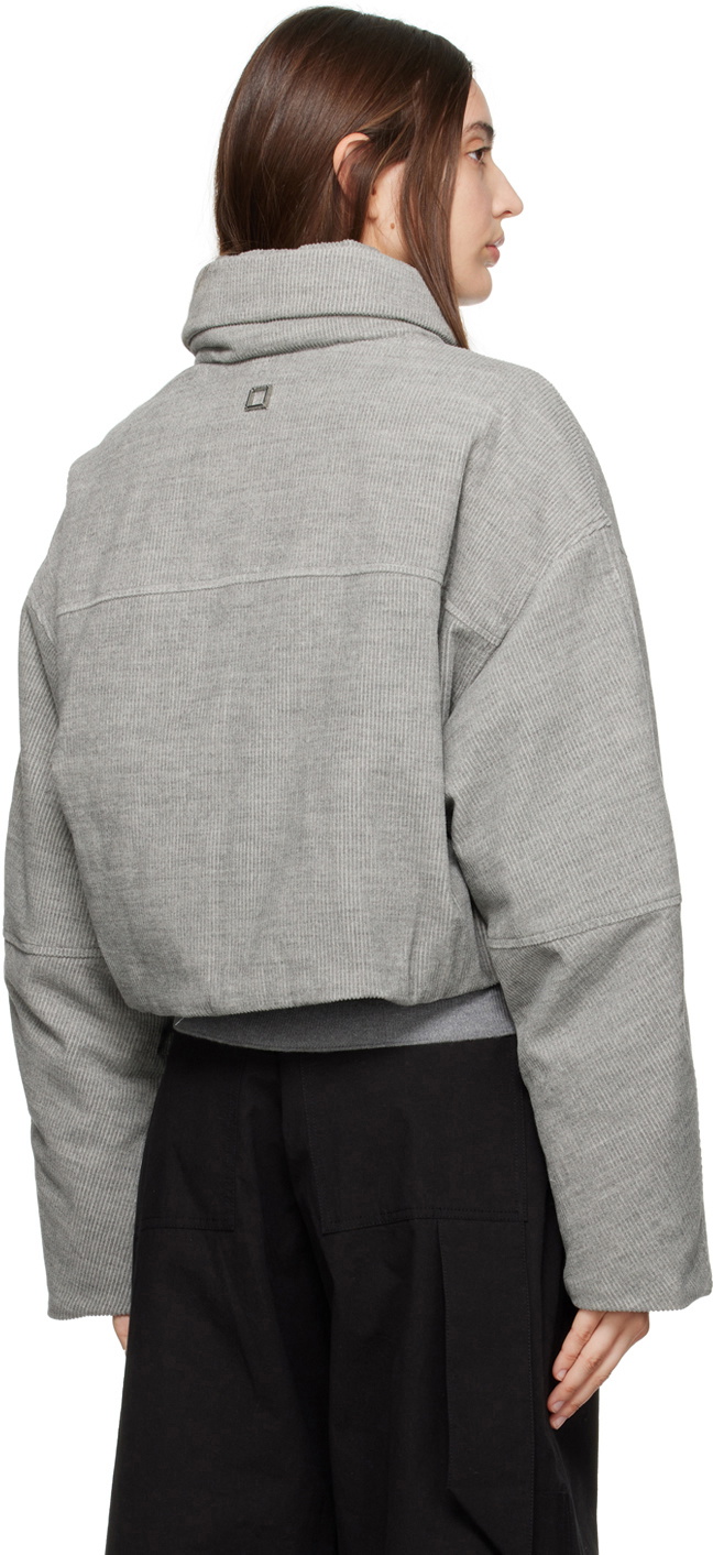 Wooyoungmi Gray Oversized Down Jacket Wooyoungmi