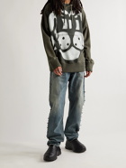 Givenchy - Chito Oversized Printed Cotton-Jersey Hoodie - Green