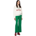 Gucci White Tennis Logo Sweatshirt