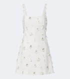 Simkhai Ziva embellished crêpe minidress