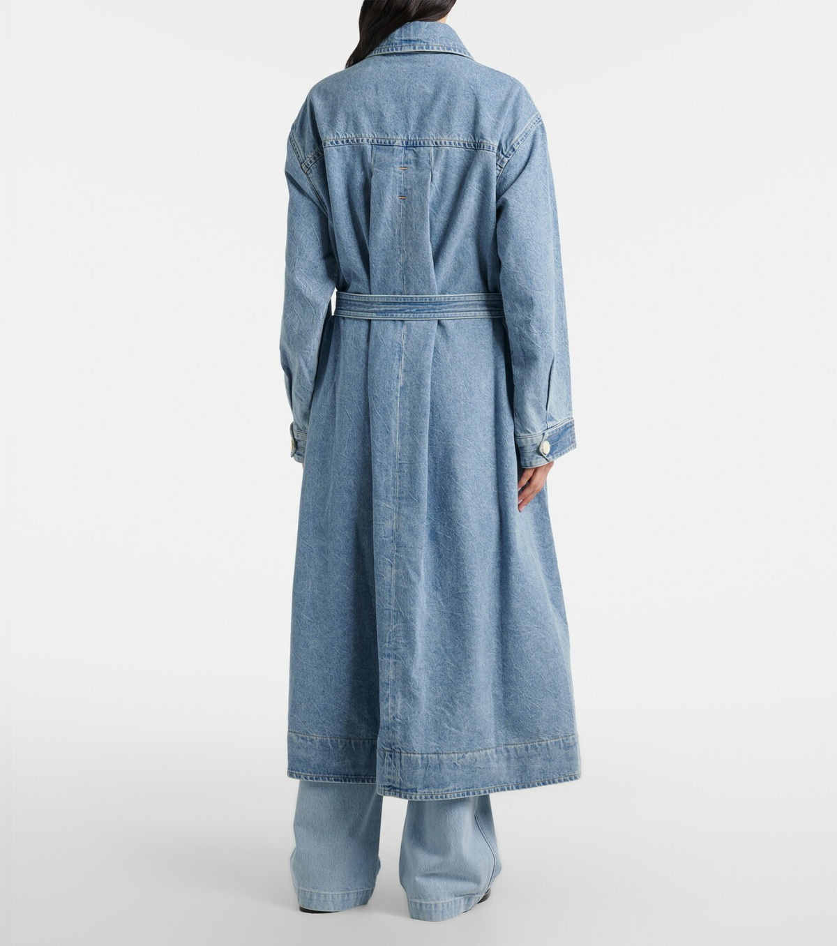 Agolde Denim wrap coat