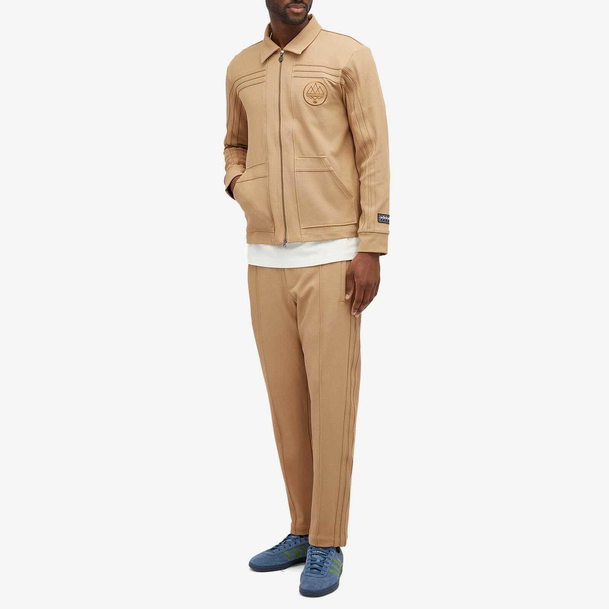 END. x Adidas SPZL Track Pant 'By the Sea' in Cardboard adidas