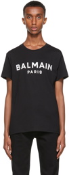 Balmain Black Printed Logo T-Shirt