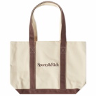 Sporty & Rich Serif Two-Tone Tote - END. Exclusive in Natural/Chocolate