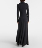 Staud Vanya turtleneck jersey maxi dress