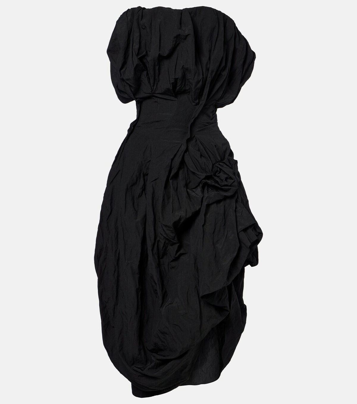 Magda Butrym Draped cotton-blend cocktail dress