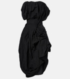 Magda Butrym Draped cotton-blend cocktail dress