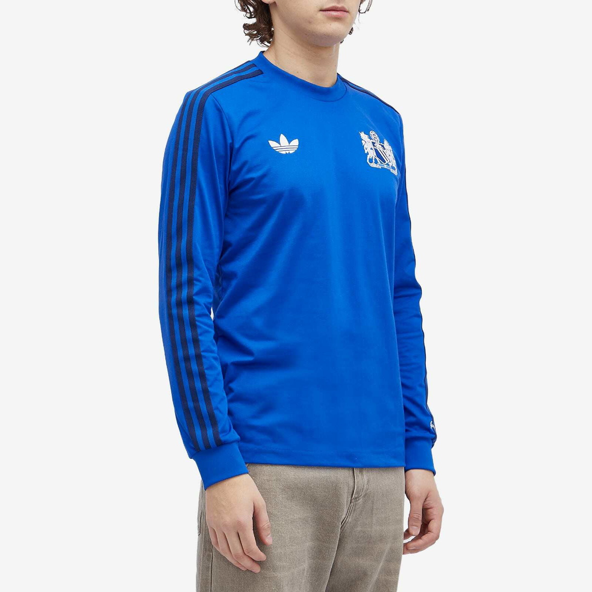 Adidas Men's Manchester United FC Long Sleeve Jersey Top in