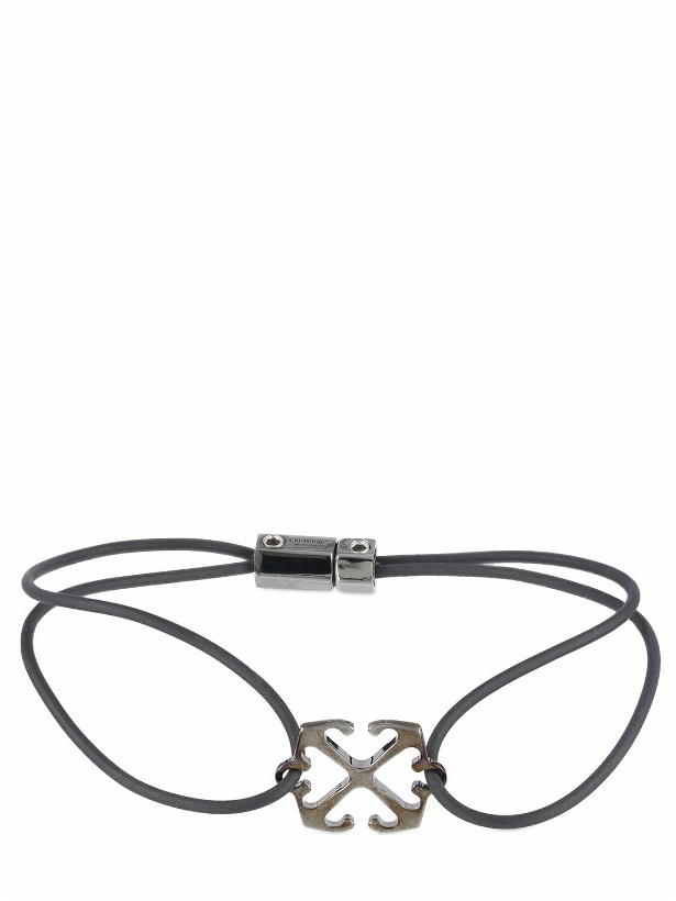 Photo: OFF-WHITE - Arrow Cable Brass Bracelet