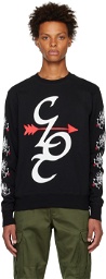 Clot Black Print Sweatshirt