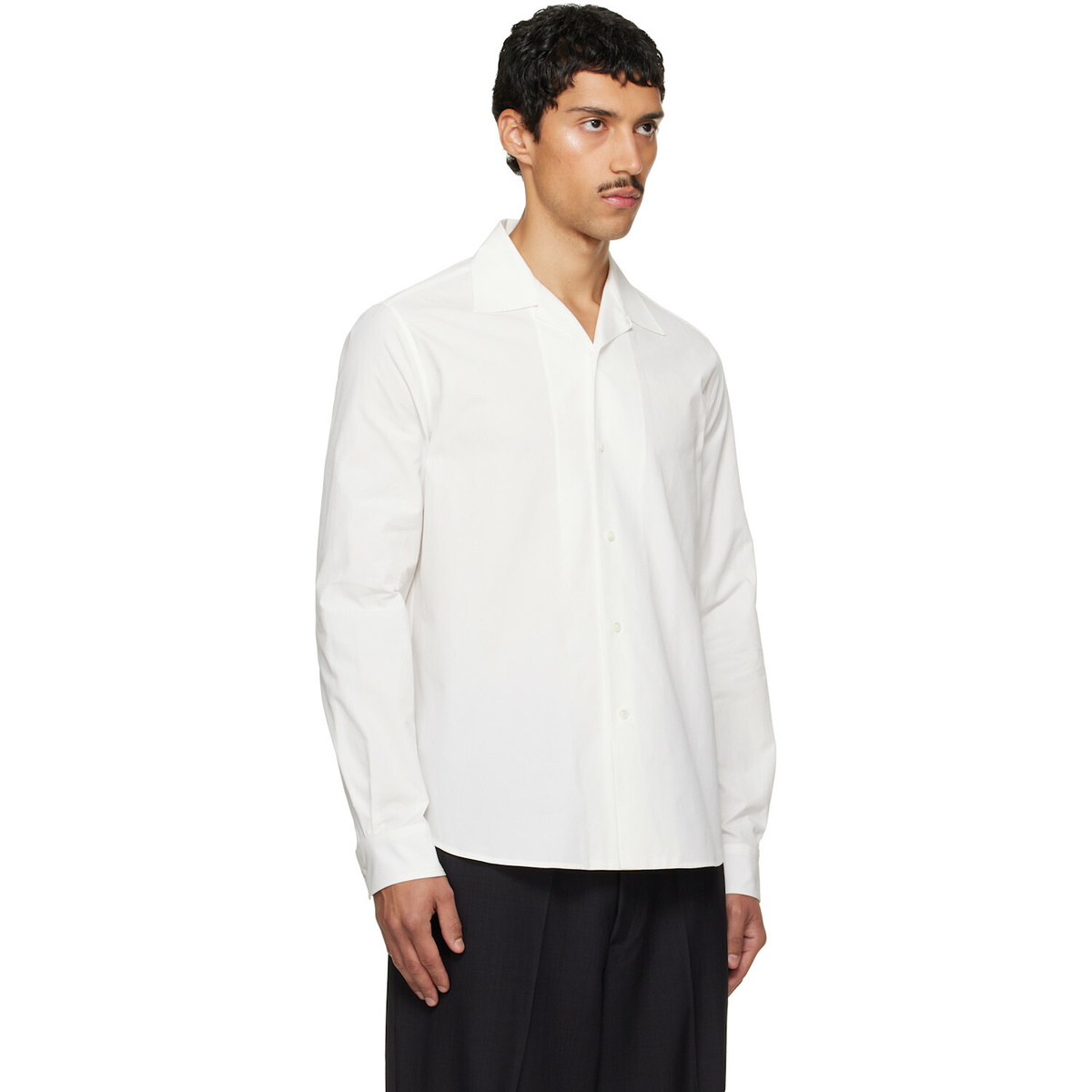 Jil Sander Off-White Camp Collar Shirt