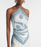 SIR Lilou halterneck silk top