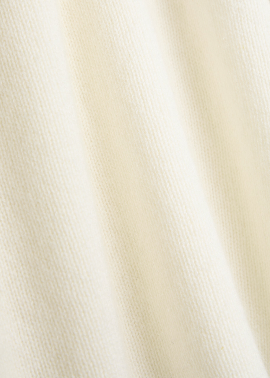 Lisa Yang Sandy Funnel Neck Cashmere Jumper Cream