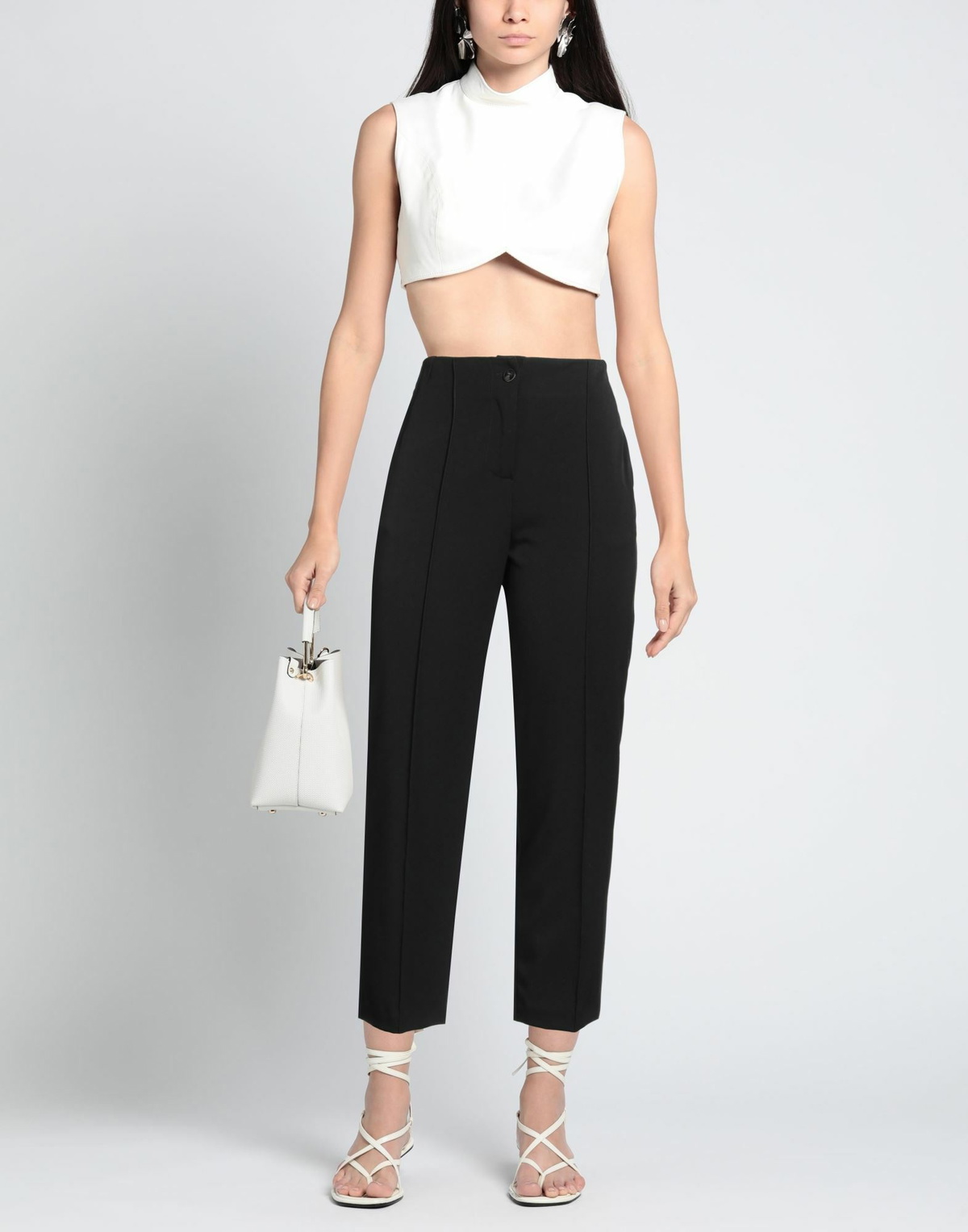 Alessia Santi Womens Pants in Black