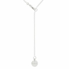 A.P.C. Men's Eloi Perforated Logo Necklace in Silver 