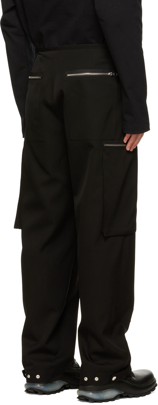 Jil Sander Black Wool Cargo Pants Jil Sander