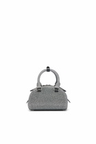 Diesel 1DR Dome - Small bowling bag in crystal Lurex - Crossbody Bags Womens in Black