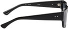 Dries Van Noten Black Linda Farrow Edition Rectangular Sunglasses