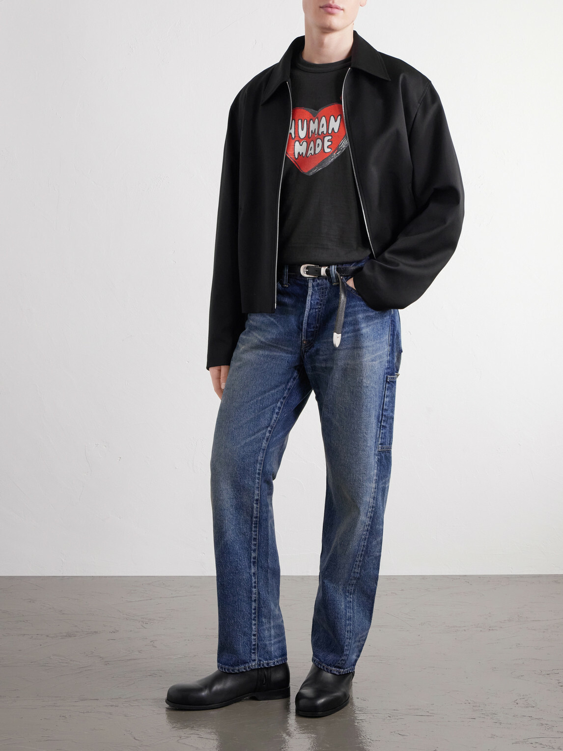 Human Made - Printed Cotton-Jersey T-Shirt - Black