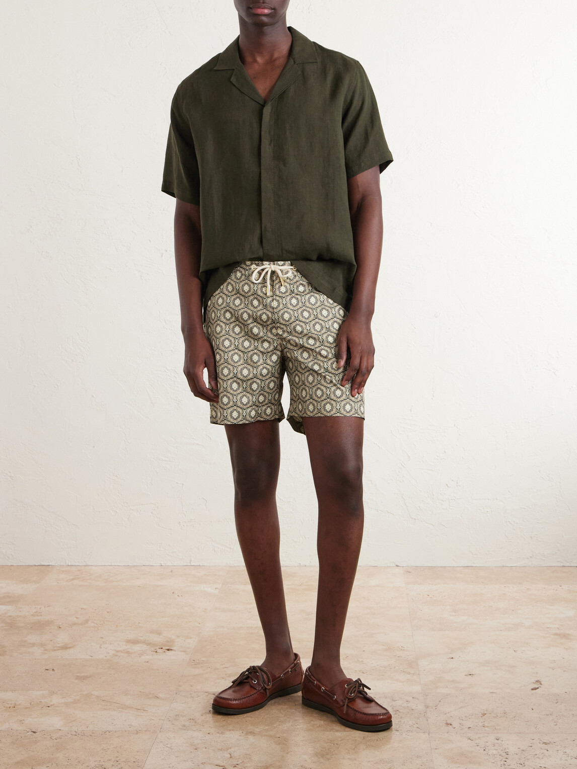 Orlebar Brown - Maitan II Camp-Collar Linen Shirt - Green