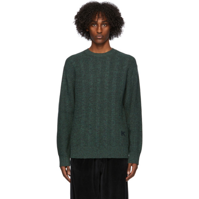 Photo: Kenzo Green Textured Sweater